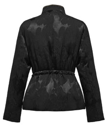 Textured Pattern Jacket | Black