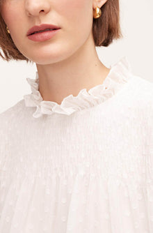 Clip Dot Blouse | Snow