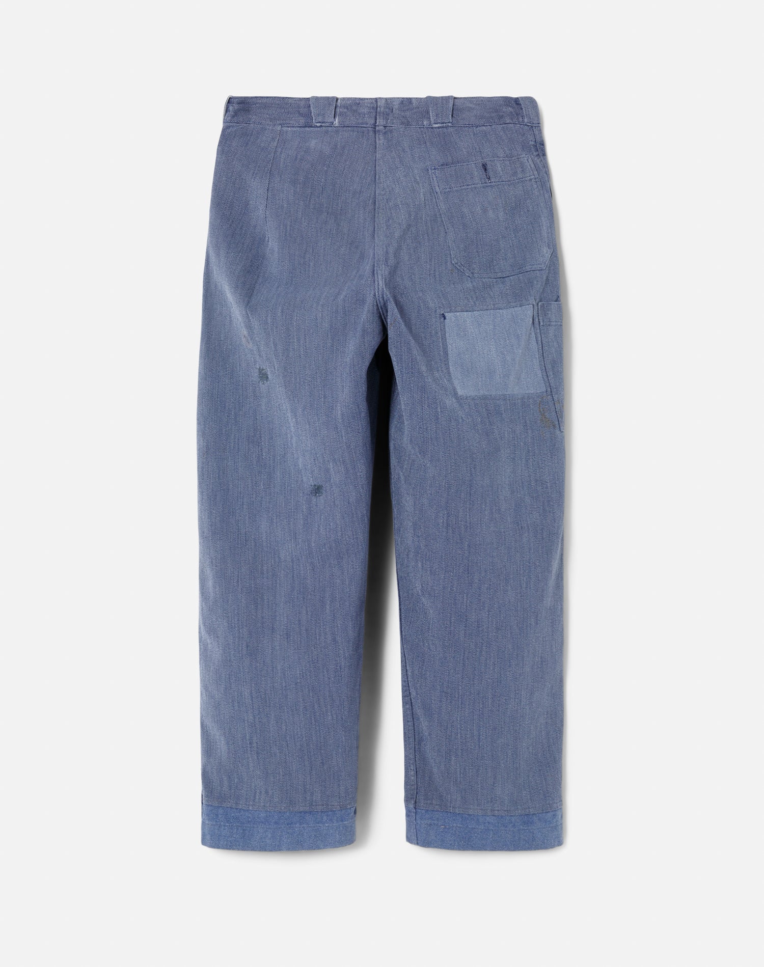 Upcycled Swiss Deck Trouser | Assorted Blue