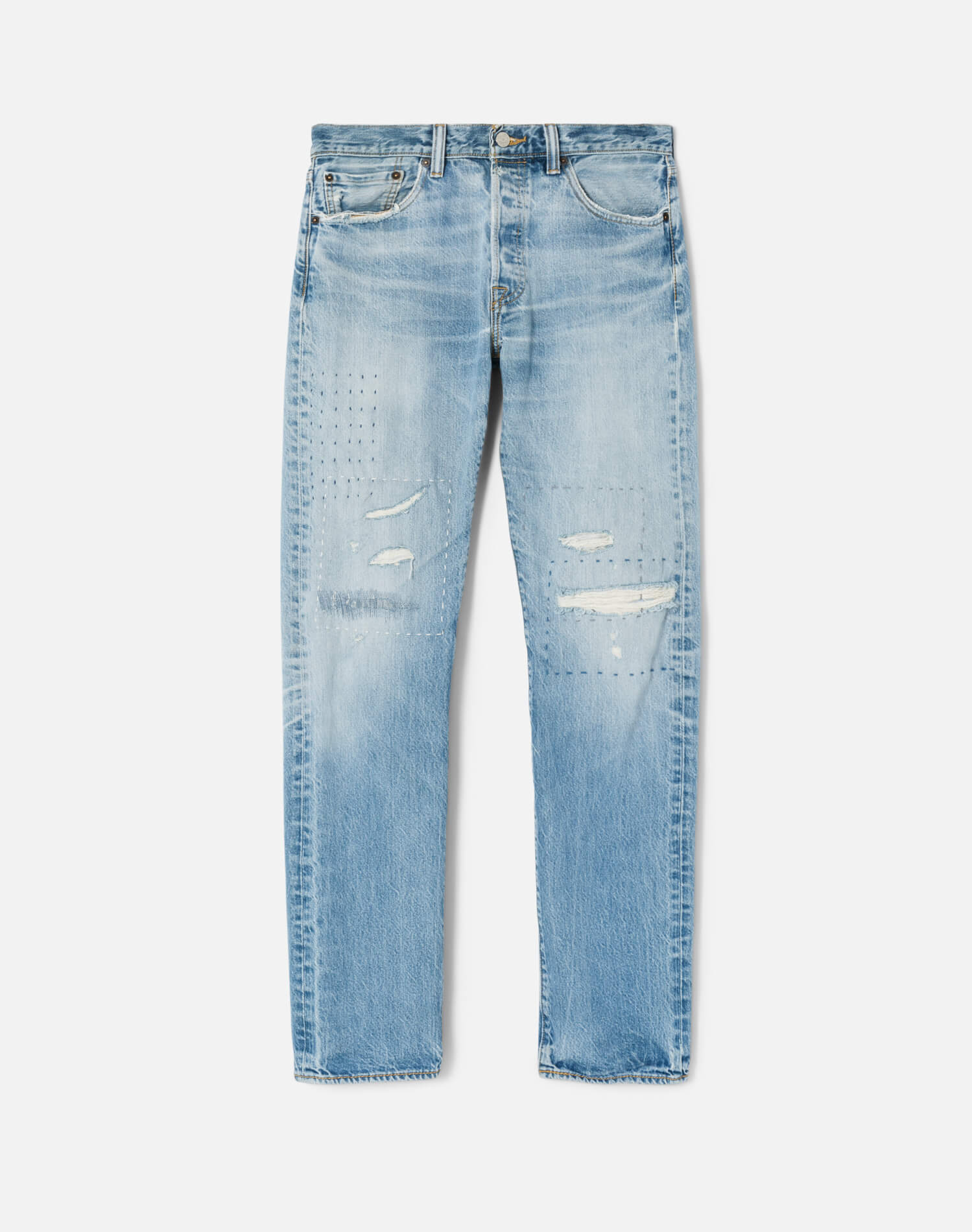 Mens | Upcycled Vintage | Sashiko 501 | One-of-a-kind | Vintage Indigo