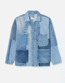 Mens | Upcycled Vintage | Levi's Quilted Barn Jacket | One-of-a-kind | Assorted Indigo