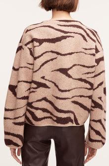 Zebra Jacquard Cropped Jacket | Zebra Port Combo