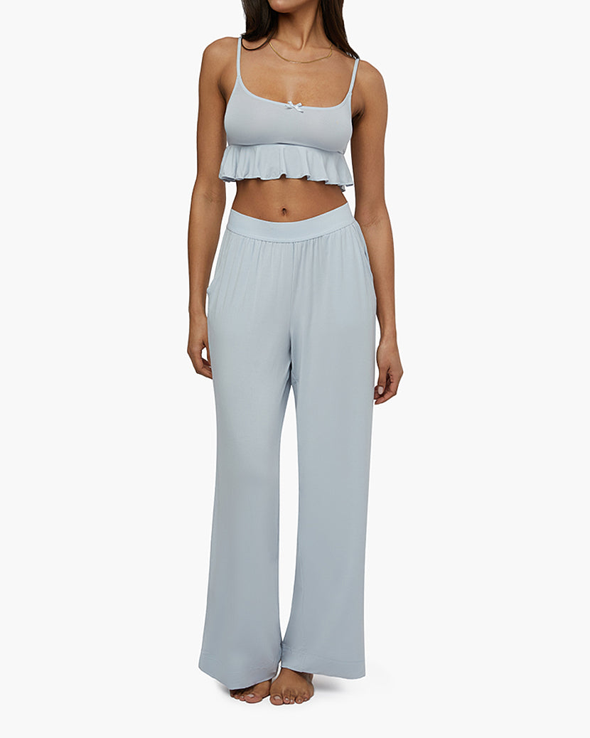 Babydoll Cropped Tank | Baby Blue