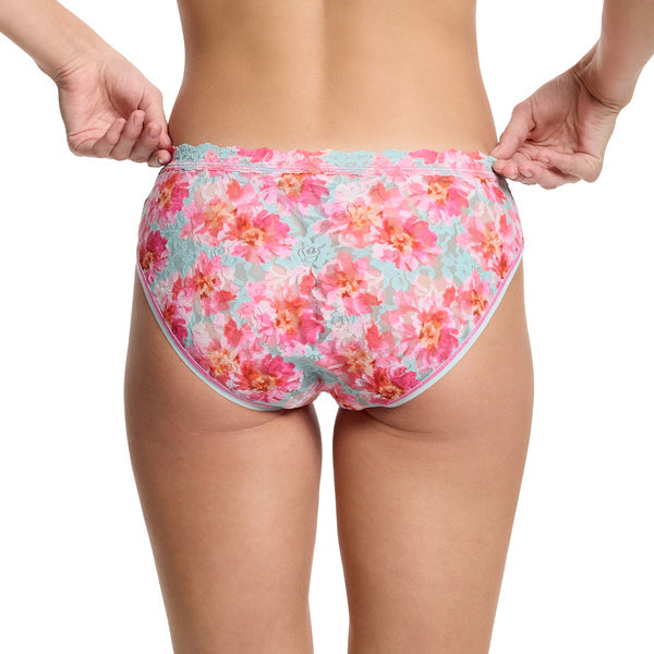 Signature Lace V-Front Brief | First Bloom (Blue)