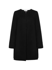 Wool Woolen Jacket | Black