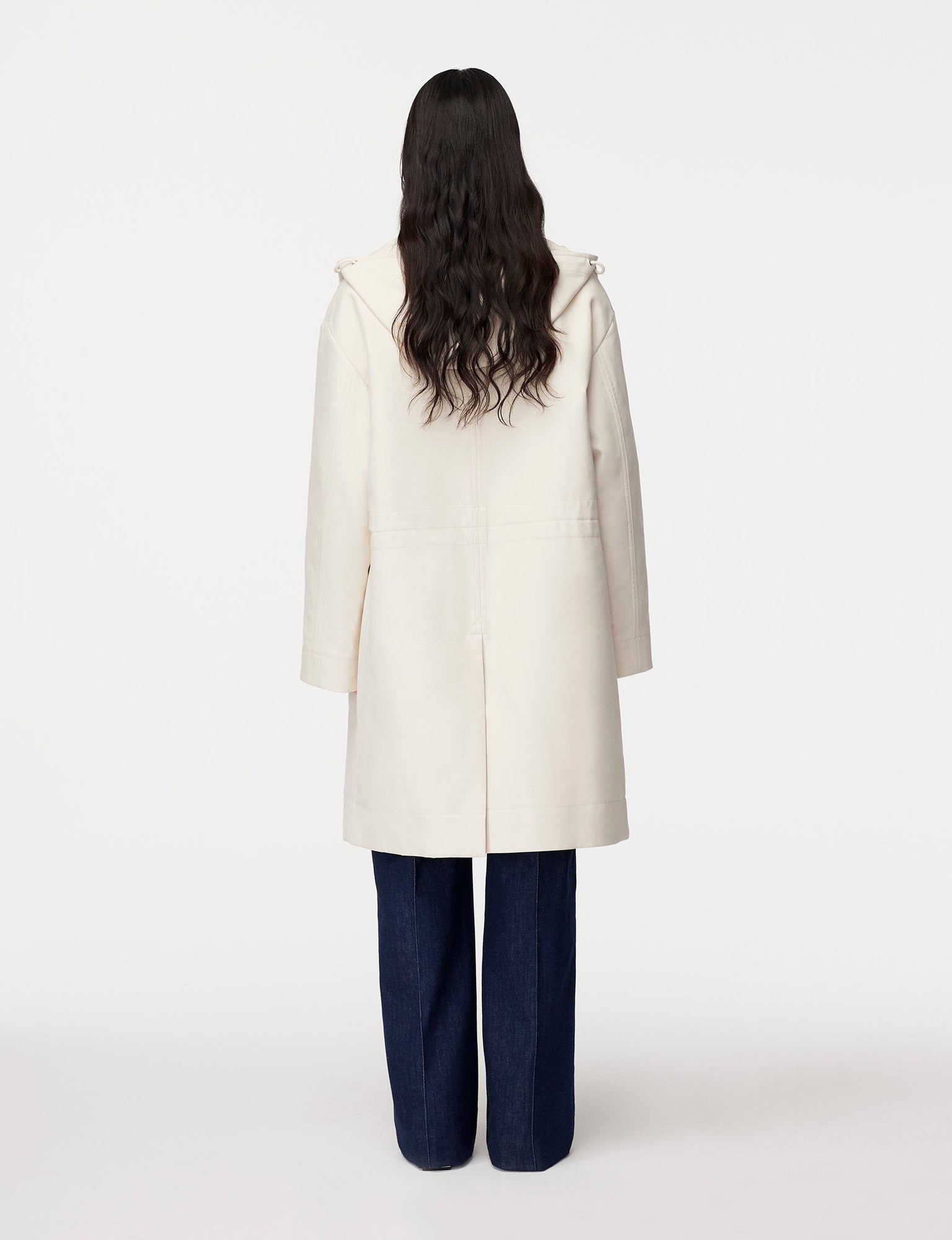 Another Tomorrow 3 In 1 Parka in Off White – Cotton Women's Outerwear