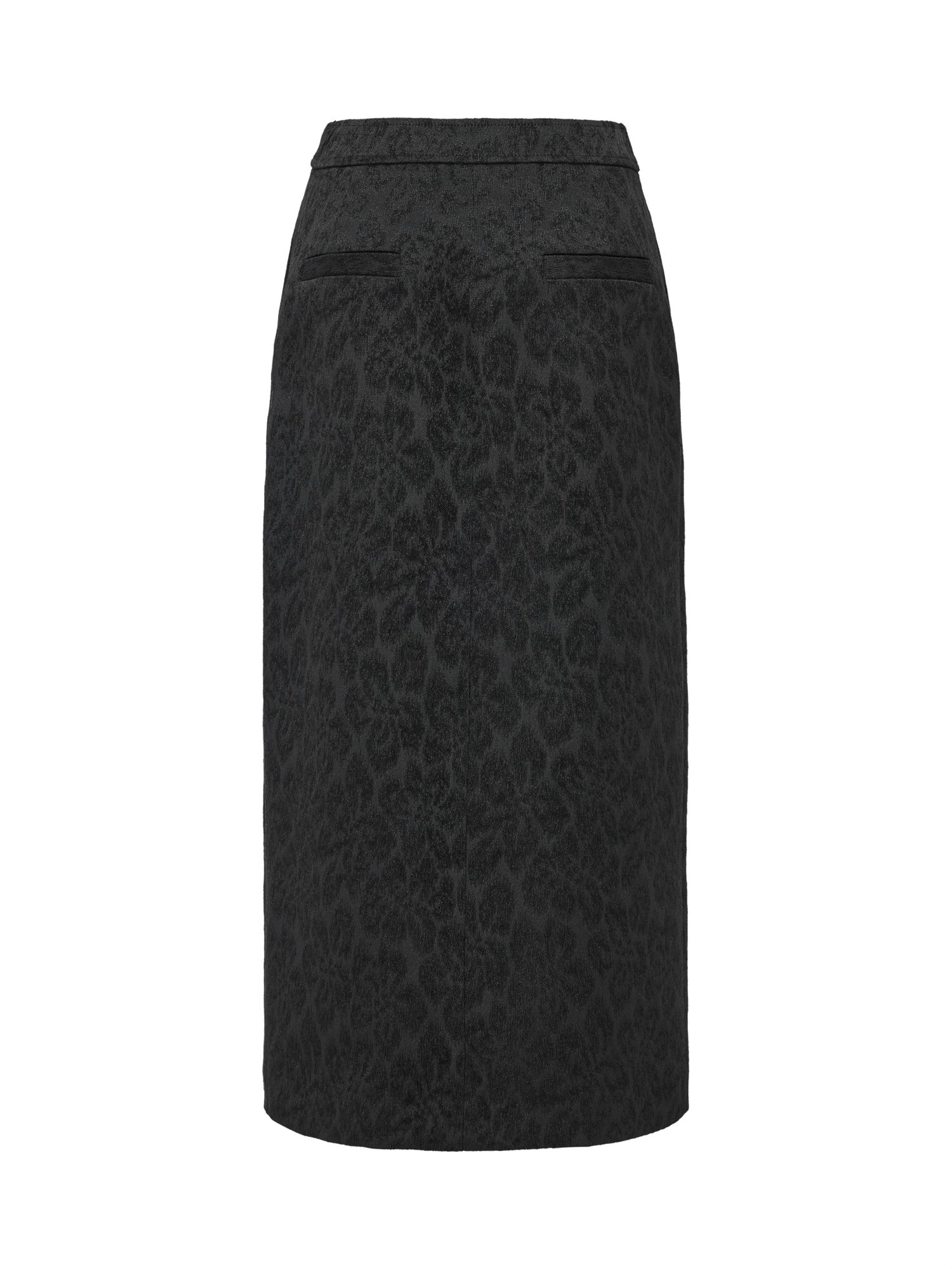 Front-Slit Maxi Skirt | Black