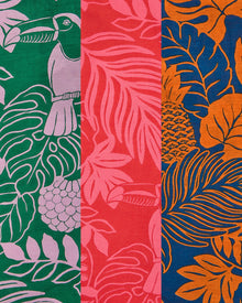 Toucan Treetop - Step Ashore Blouse - Multi Palms - Printfresh