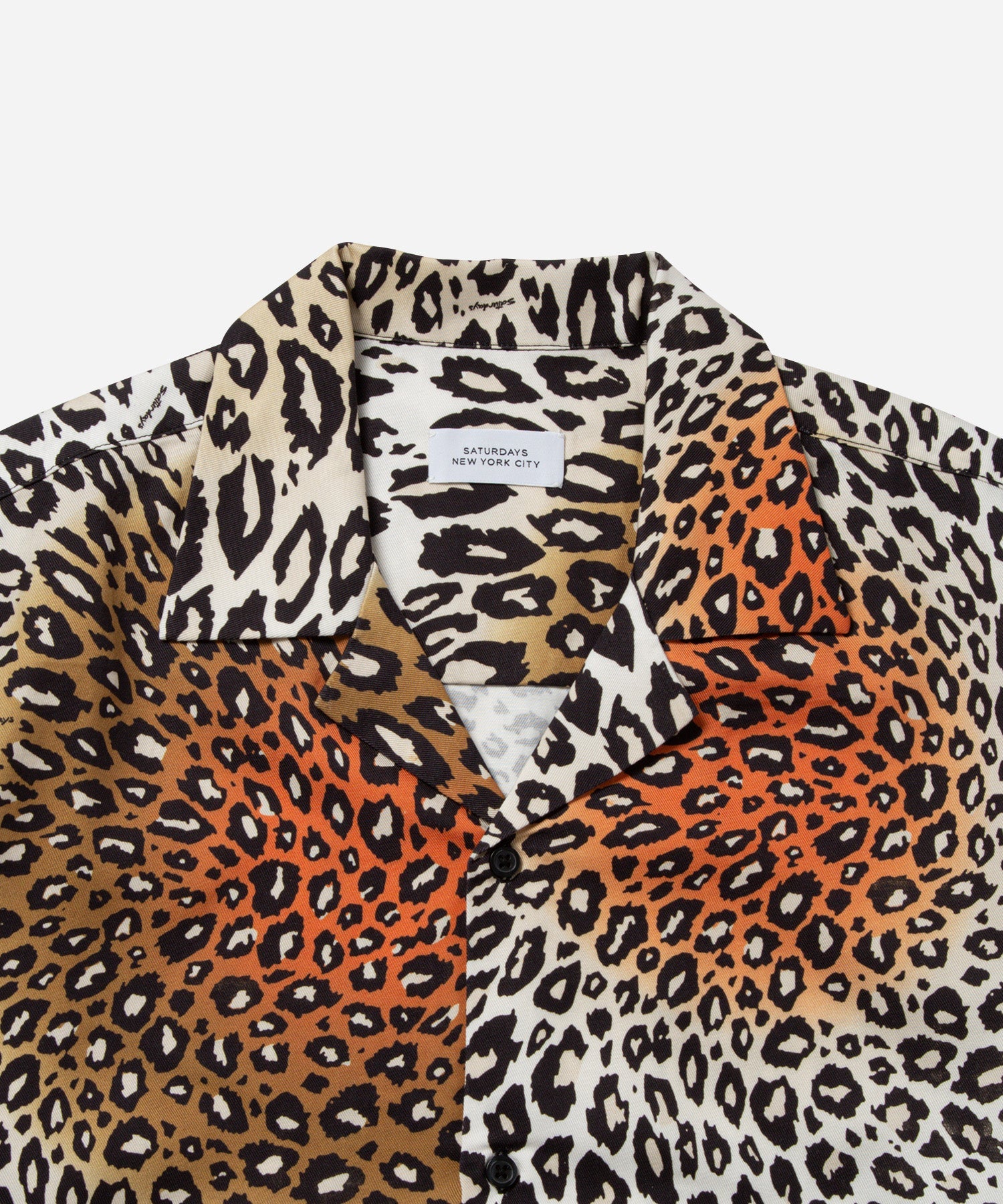 Autumn Maple | Canty Sound Leopard Short Sleeve Shirt | Saturdays NYC