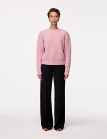 Another Tomorrow Cashmere Ribbed Sweater in Orchid – Cashmere Women's Knitwear