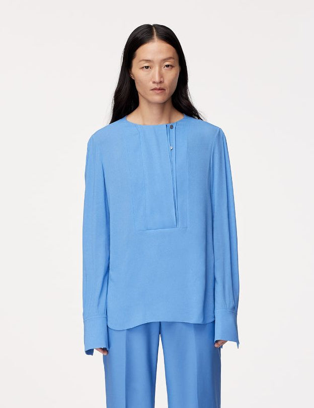 Panelled Blouse | Cornflower