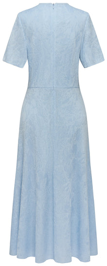 Mulberry Silk Jacquard Dress | Blue