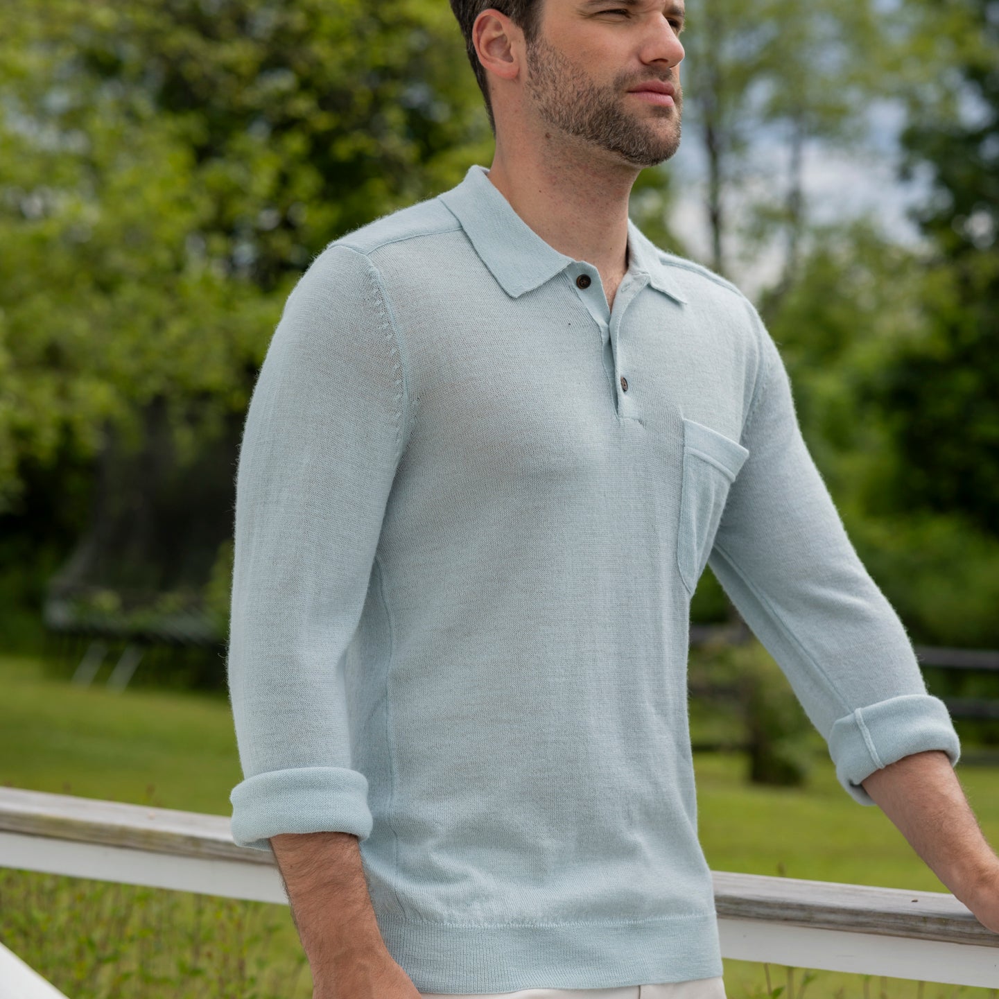 Men | Knit Polo | Artic