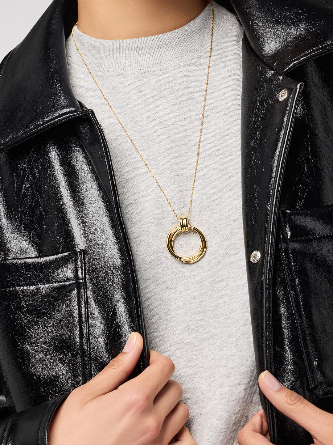 Penny Pendant Necklace | 14K Gold on Brass