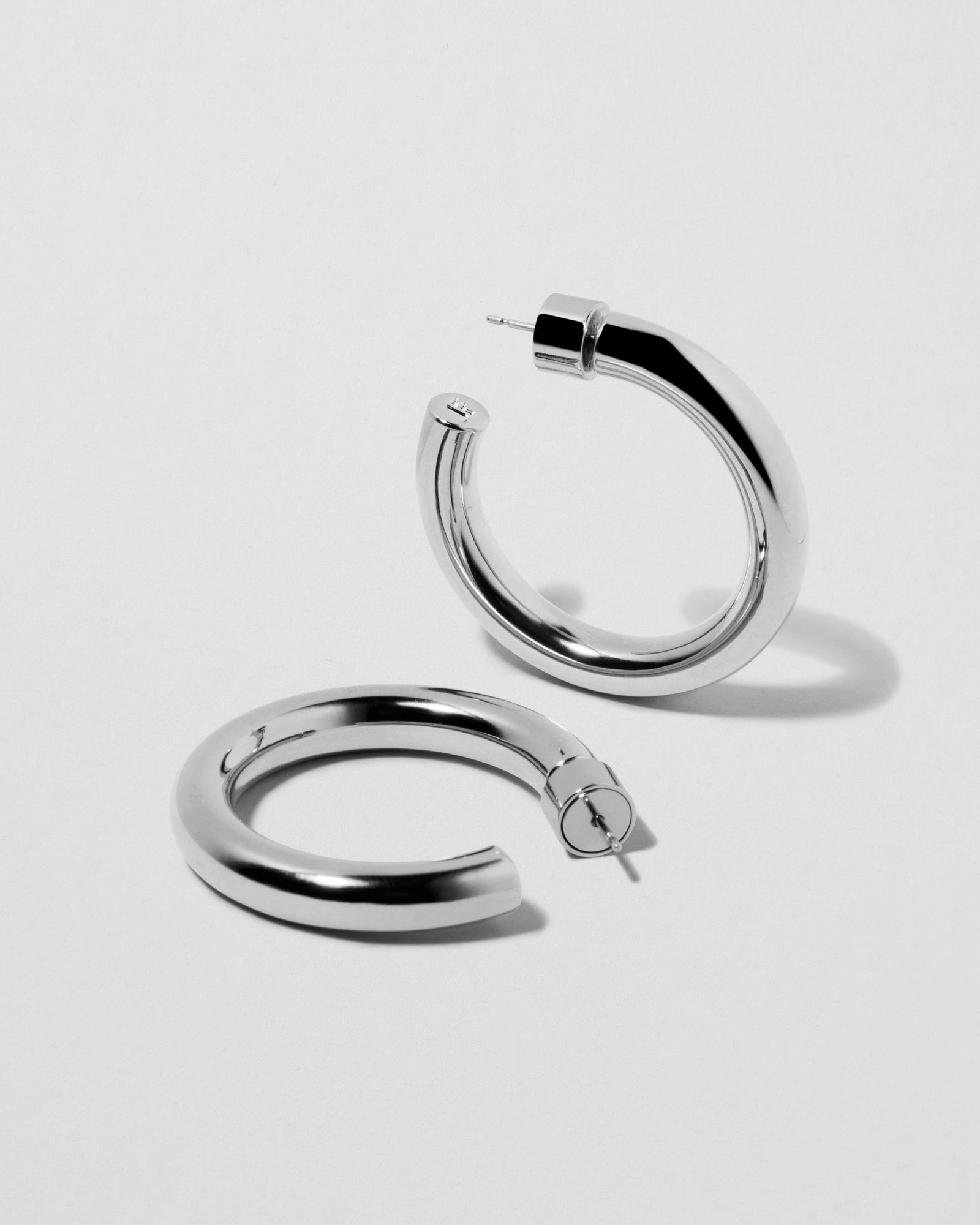 1" Natasha Mini Hoops earring - product detail shot | gold small hoop earrings