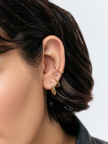 Rox Small Hoop Earrings | 14K Gold on Sterling Silver