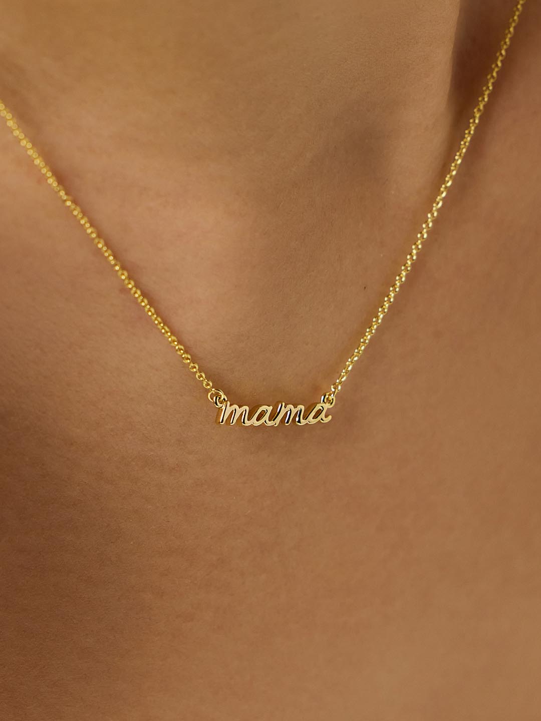 Ana Luisa Jewelry Necklaces Pendant Necklaces Mama Necklace Mama Necklace Mini Gold