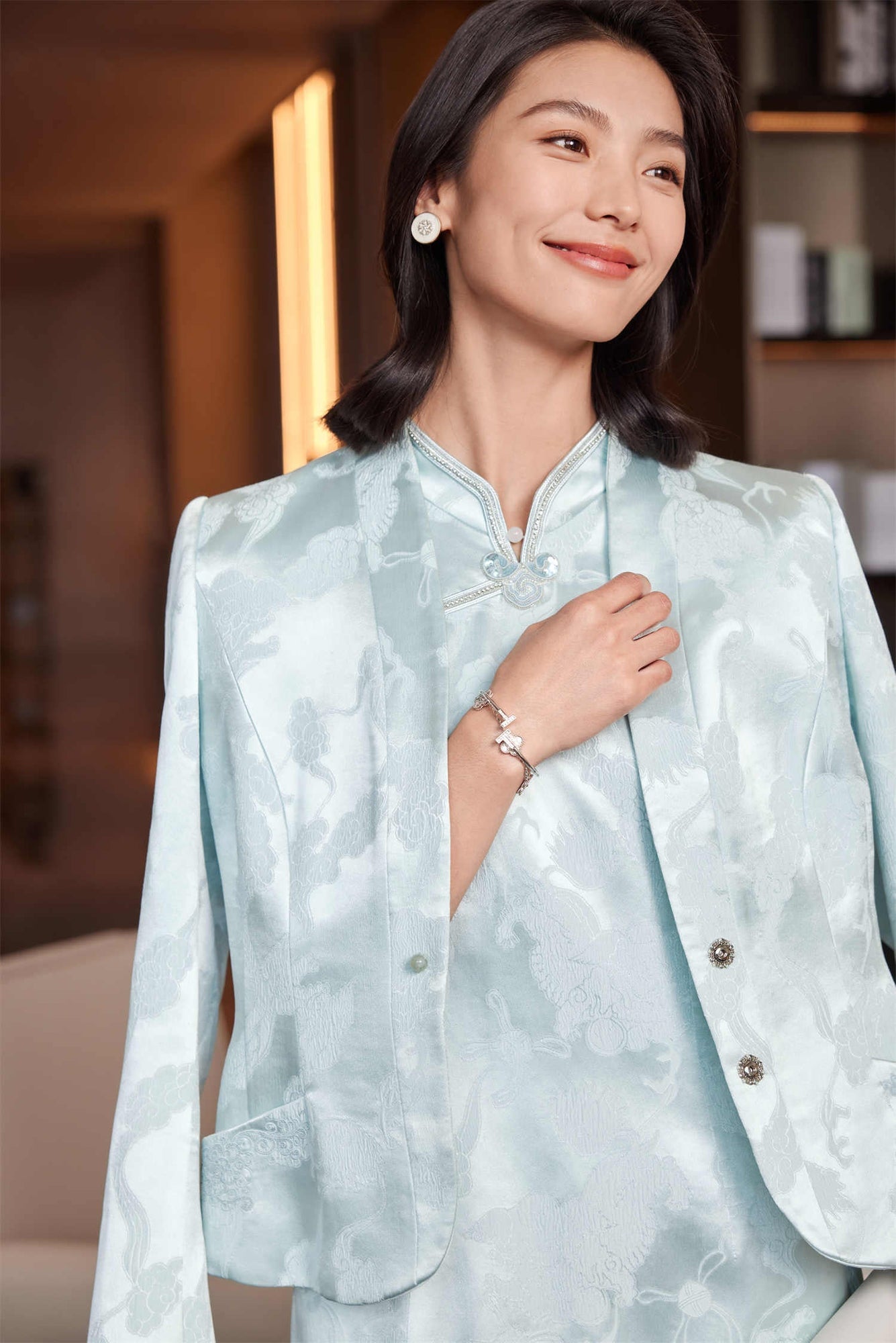 New Chinese-style Jacket | Blue