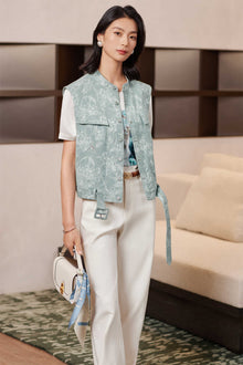 Jacquard Vest | Green
