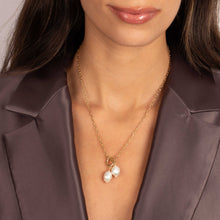 Twin Pearl Toggle Necklace - Adina's Jewels