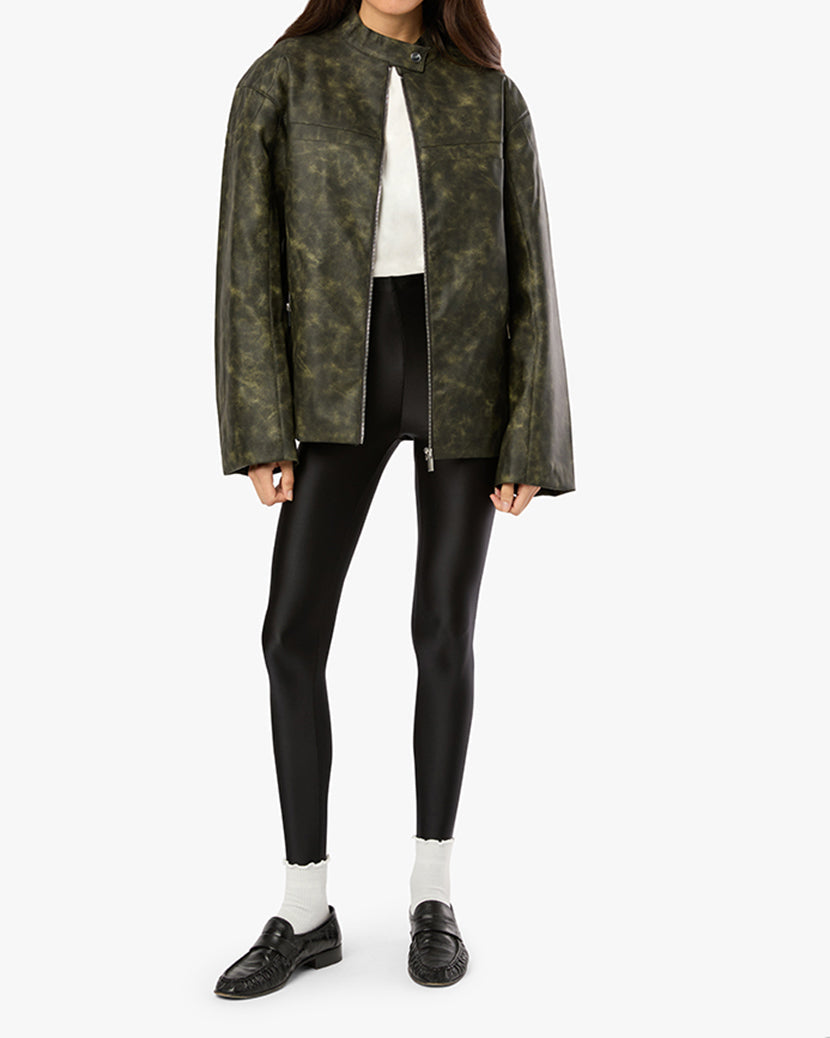 Vintage Patina Jacket | Black/Dark Green