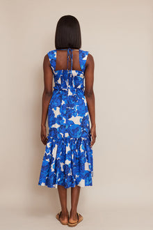 Claire Dress | Floral Garden Blue