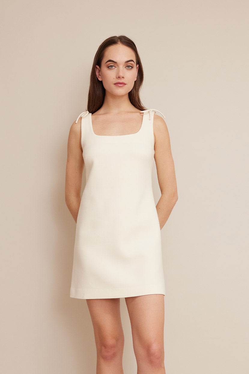 Sandra Dress | Egret