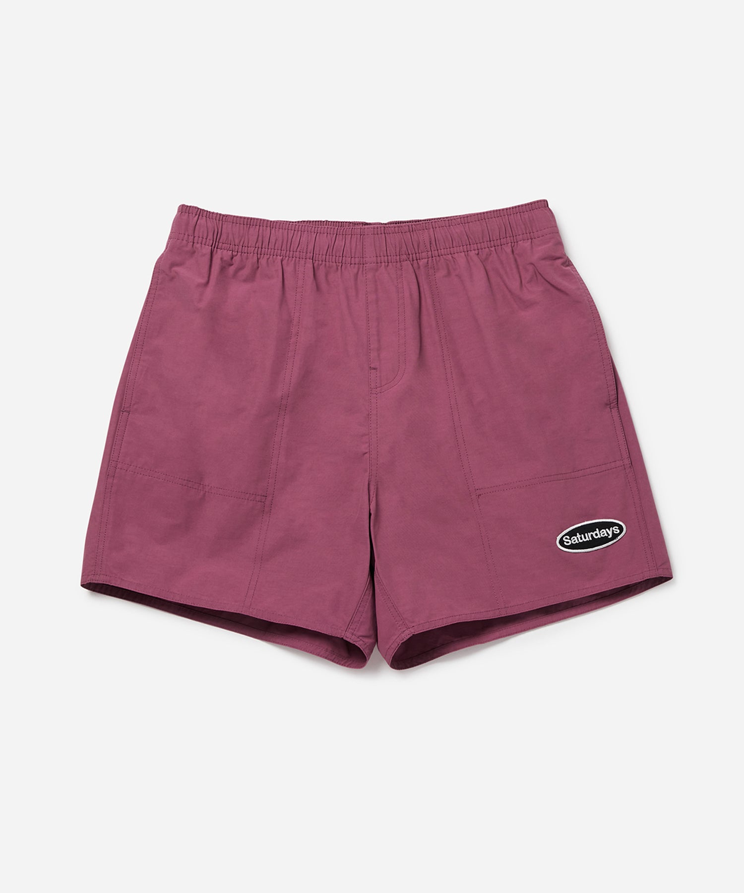 Violet Quartz | Talley Patch Logo Swimshort