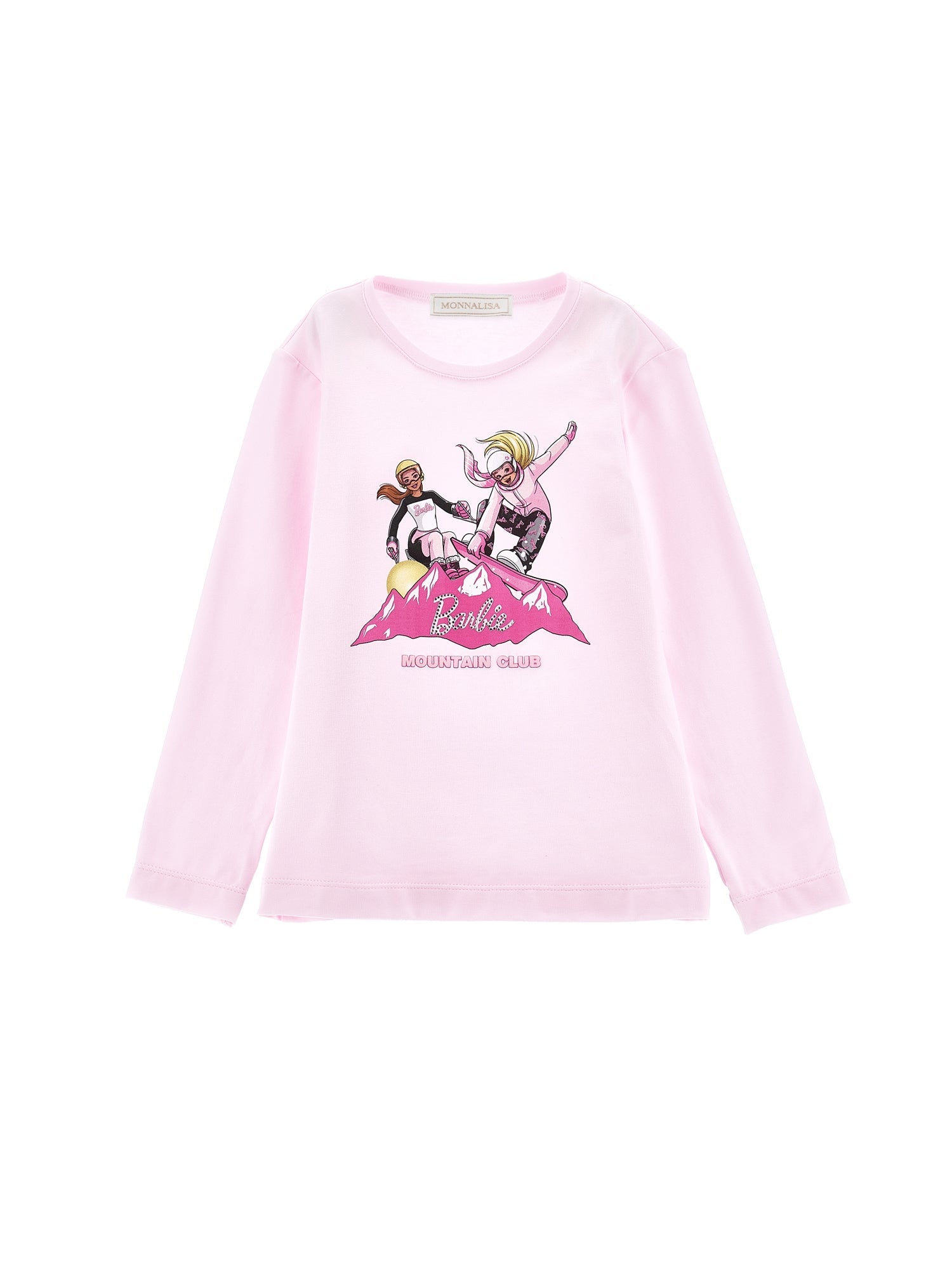 Girls | Barbie Jersey Cotton T-Shirt With Strass | FairyTale Pink