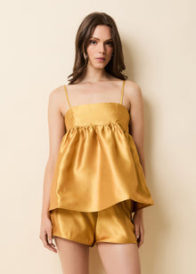 Emery Short Ochre - Solid & Striped