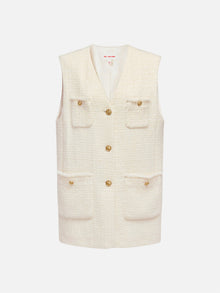 Yak Wool Vest | White