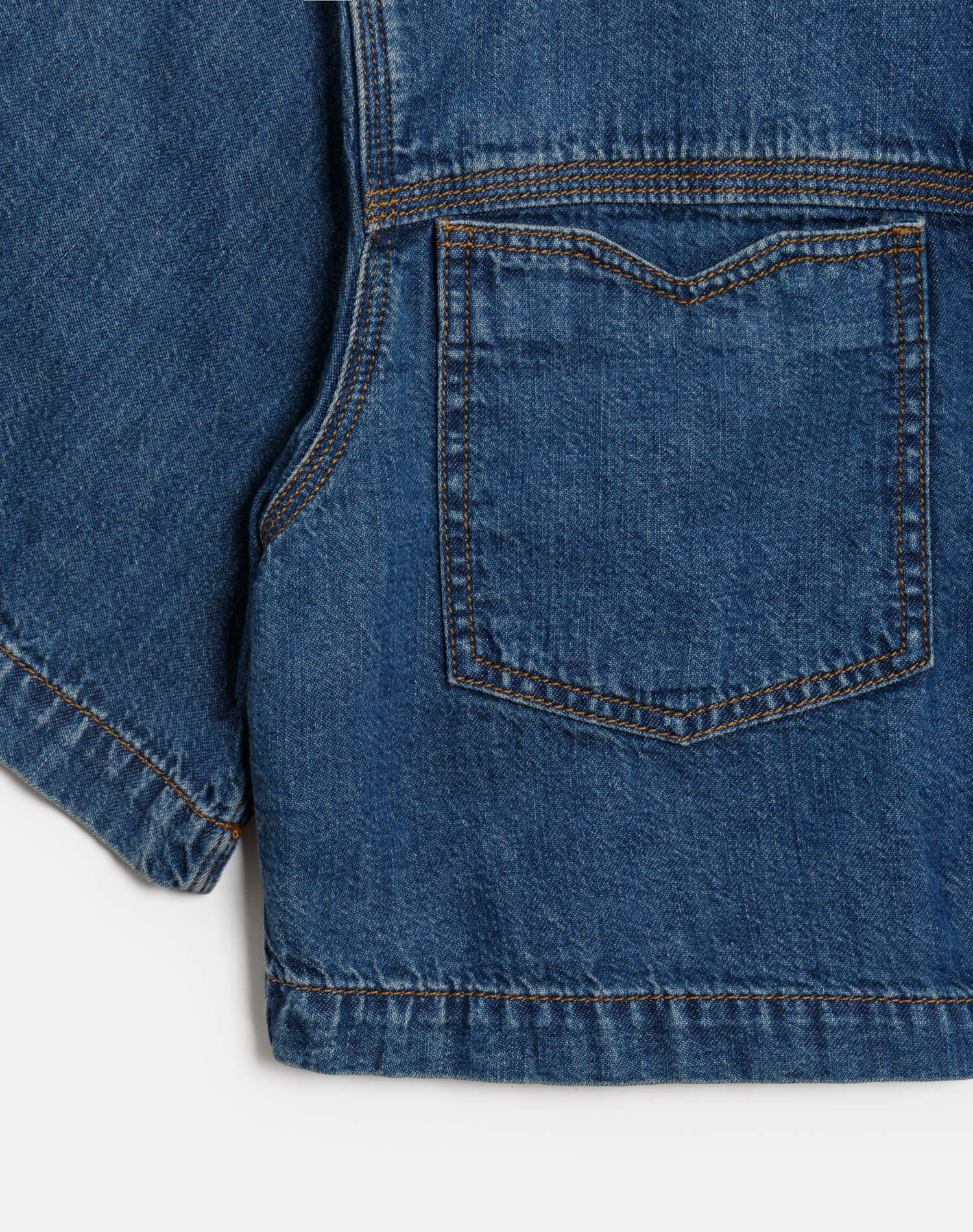 Womens | Oversized Crop Shirt | Rustic Indigo