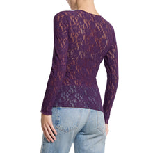 Signature Lace Long Sleeve Top | Stone Fruit (Purple)