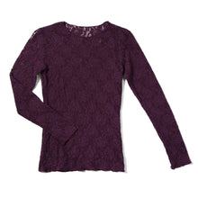 Signature Lace Long Sleeve Top | Stone Fruit (Purple)