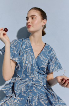 Wisteria Voile Dress | Blue