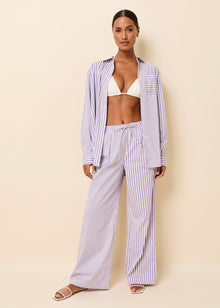 Ashling Pant Ultra Violet Stripe - Solid & Striped
