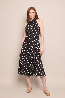 Parker Dress | Spot Black Egret