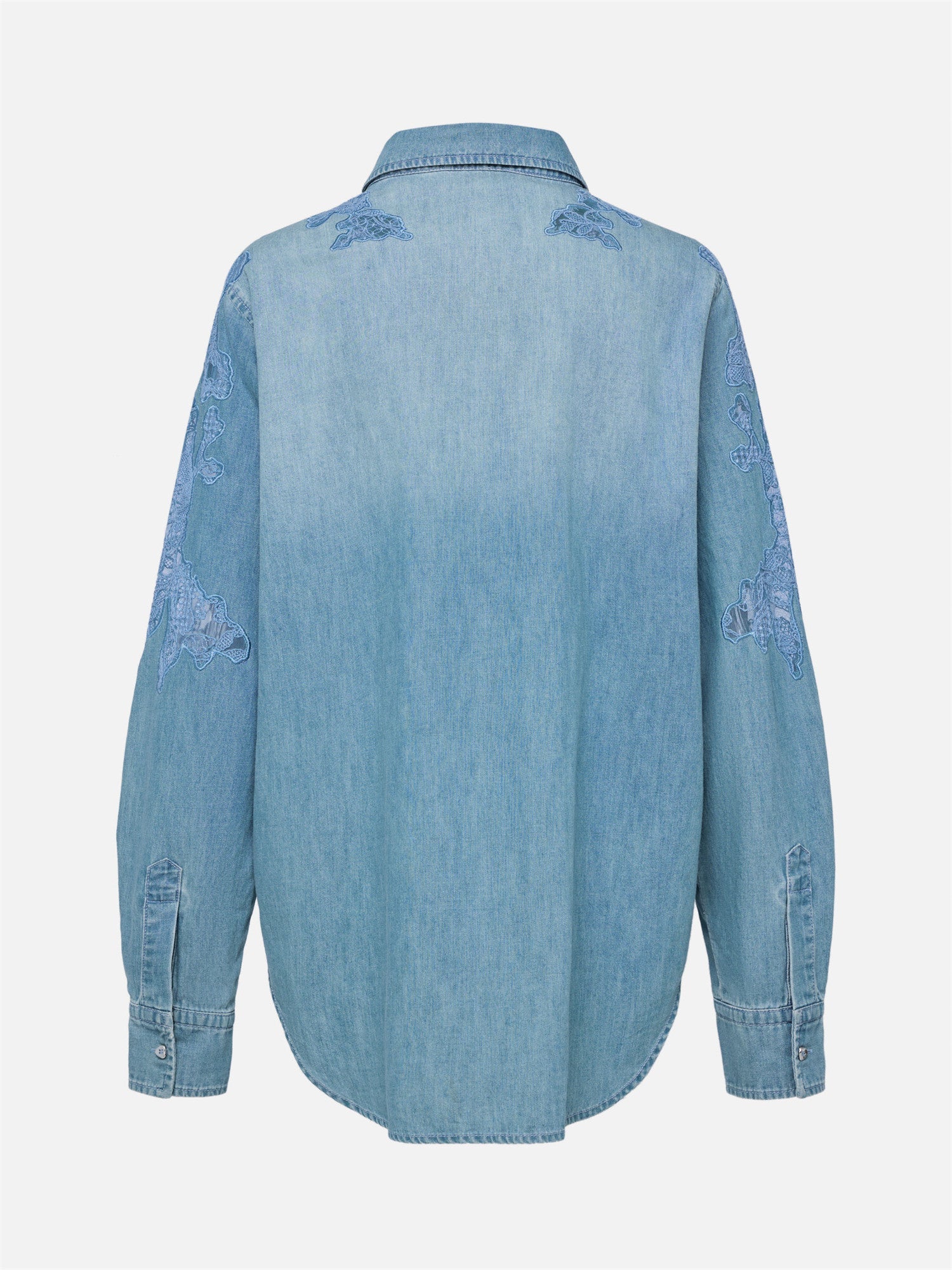 Tencel-Cotton Denim Shirt | Blue