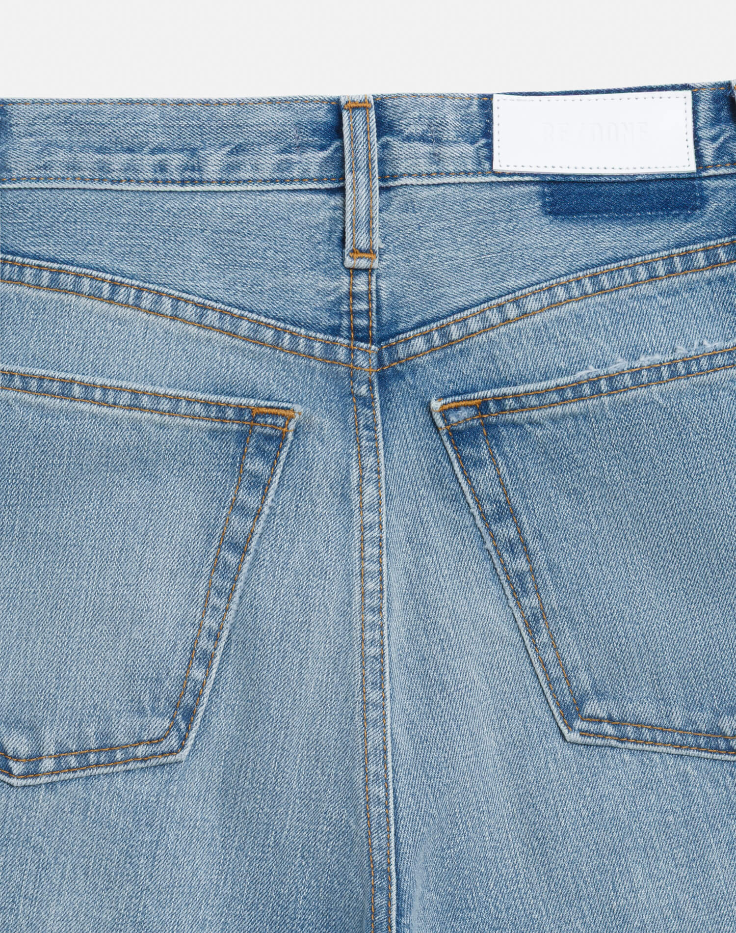 Womens | High Rise Wide Leg Cuff | Vintage Biker Blue