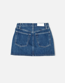 90s Mini Skirt | Iron Blue