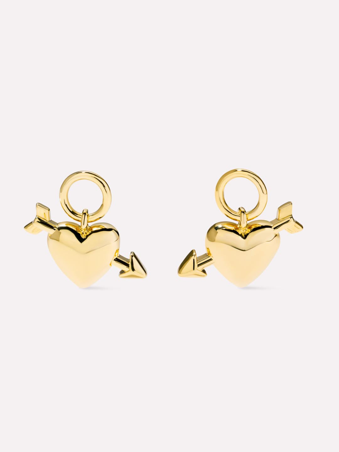 14K Gold Plated Arrow Heart Love Vday Earring Charms For Women Ana Luisa Cupid_S Heart Charms