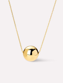 14K Gold Plated Lobster Clasp Ball Sphere Pendant Necklaces For Women Ana Luisa Enly