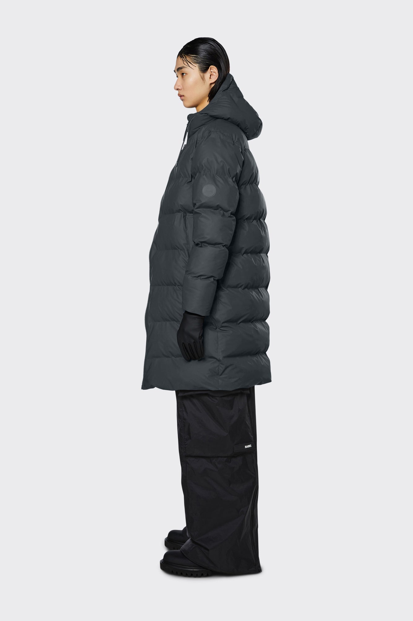 Long Puffer Jacket | Slate