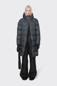 Long Puffer Jacket | Slate