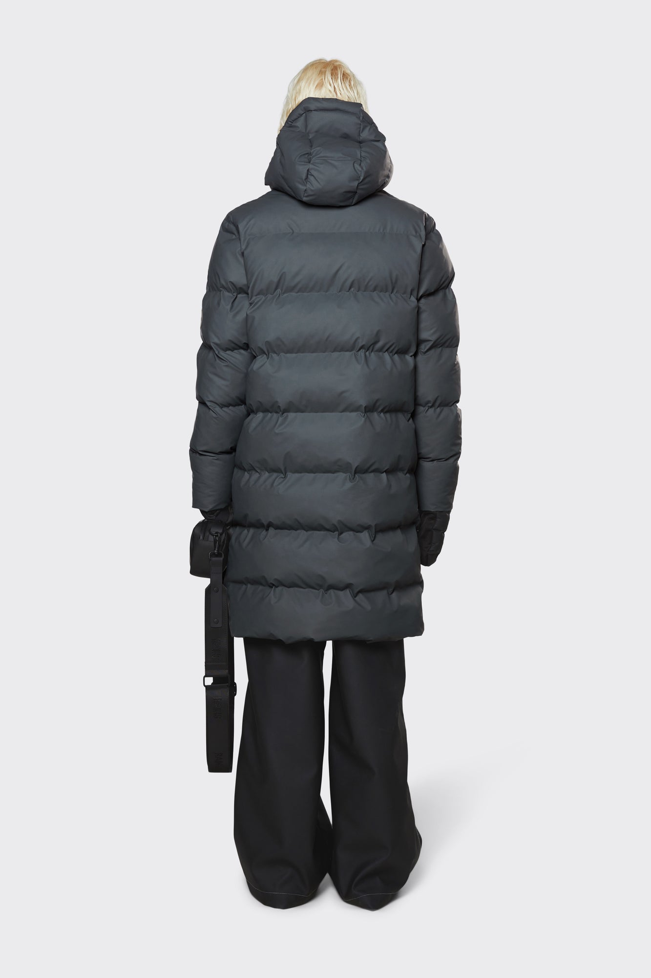 Long Puffer Jacket | Slate