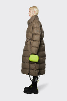 Puffer W Coat | Wood