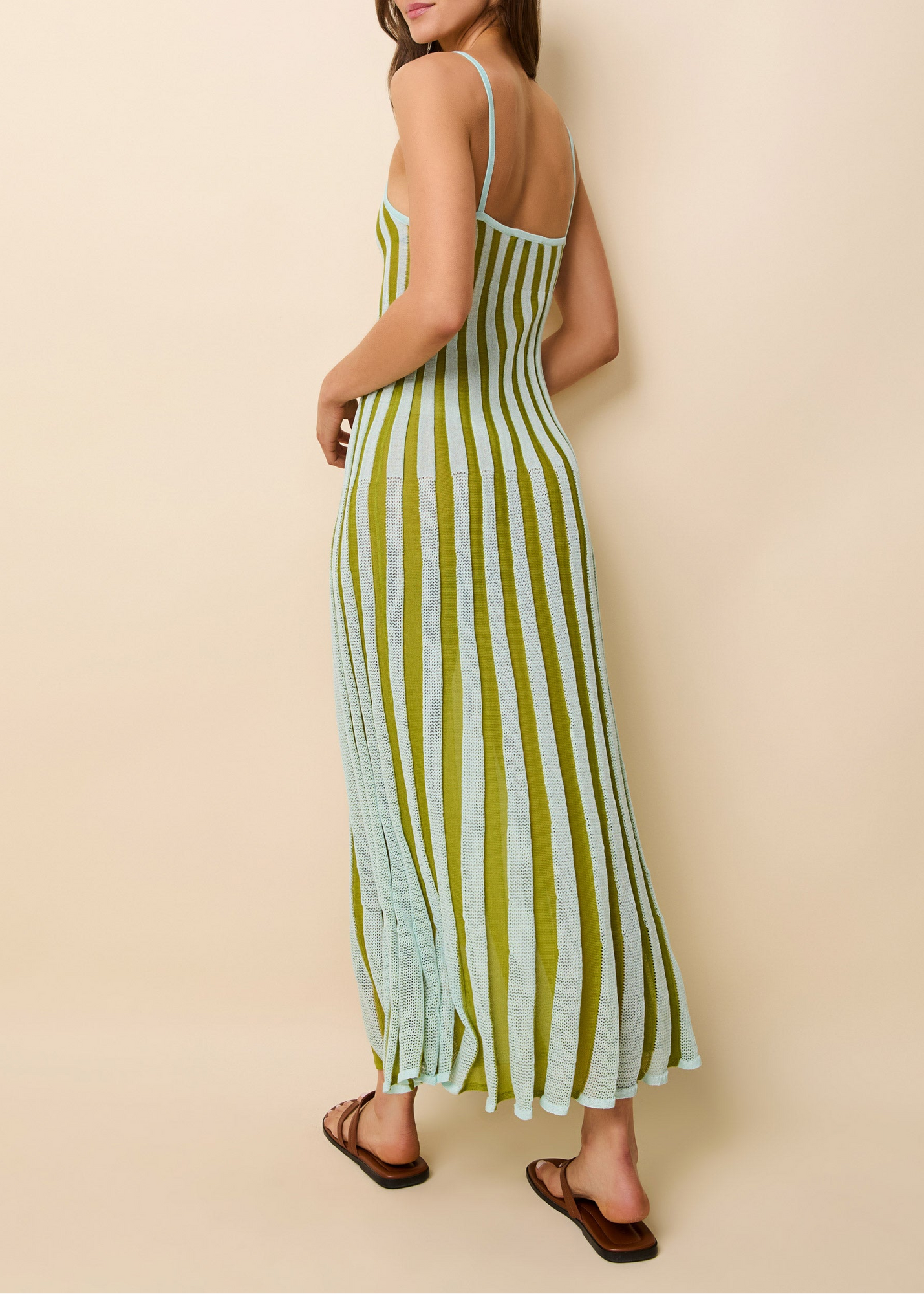 Womens | Kaylee Dress | Sky/Chartreuse