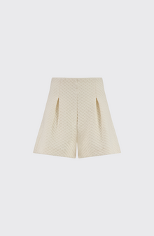 Textured Jersey Short | Ivory