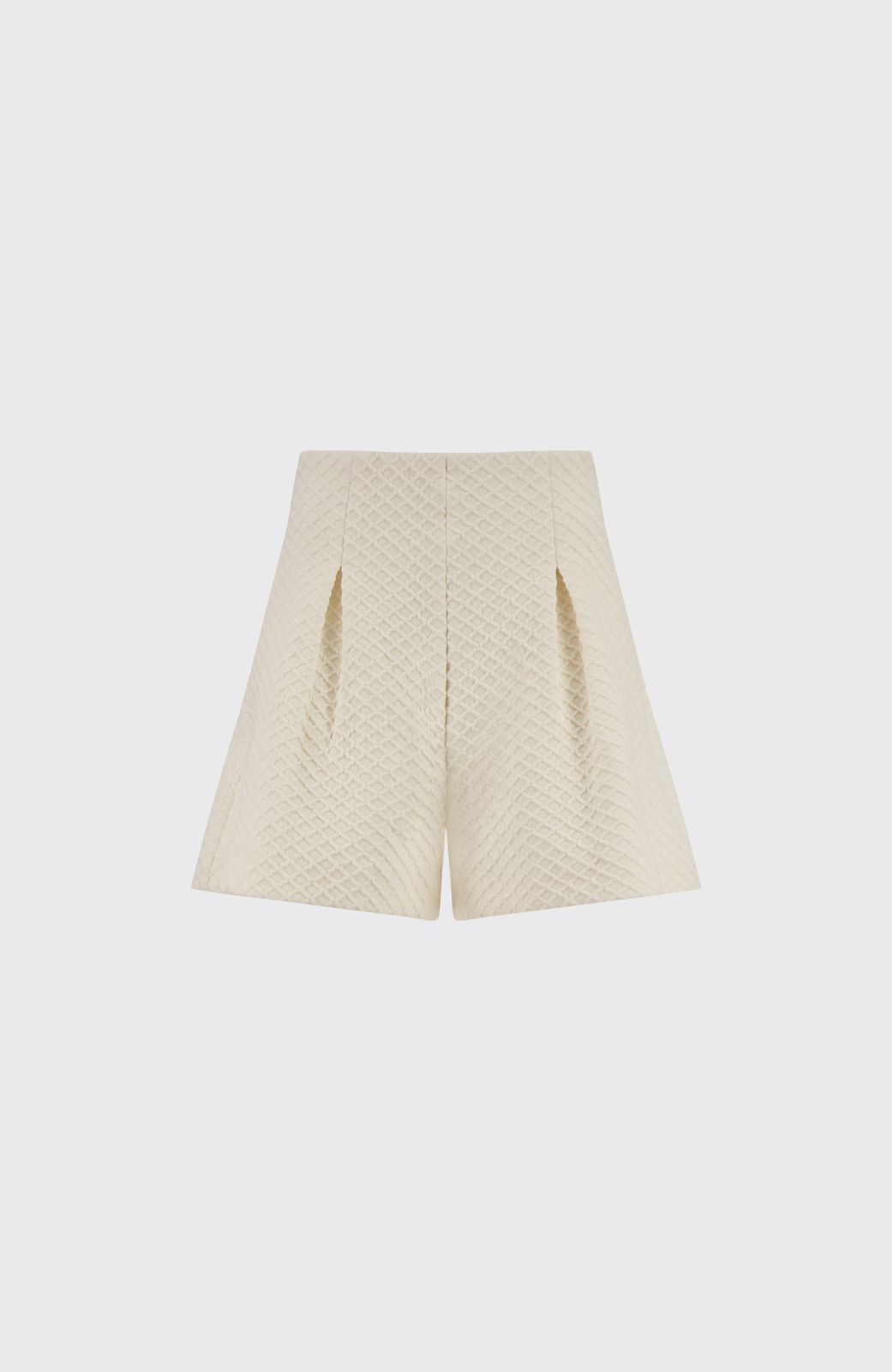 Textured Jersey Short | Ivory