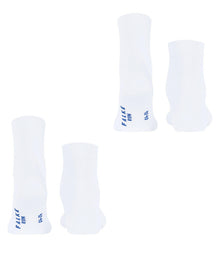 Unisex | Run Rib 2-Bundle Short Socks | White
